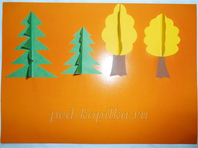Об'ємна аплікація на тему Осінь. Майстер-клас Об'ємна аплікація на тему Осінь. Майстер-клас