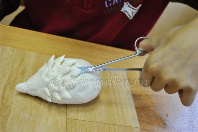 Осіння композиція з листя і солоного тіста своїми руками