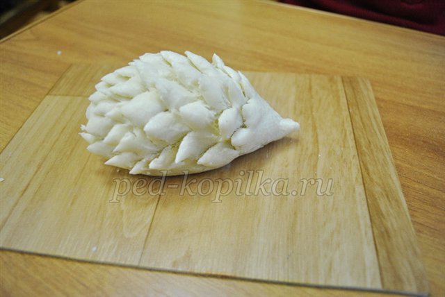 Осіння композиція з листя і солоного тіста своїми руками