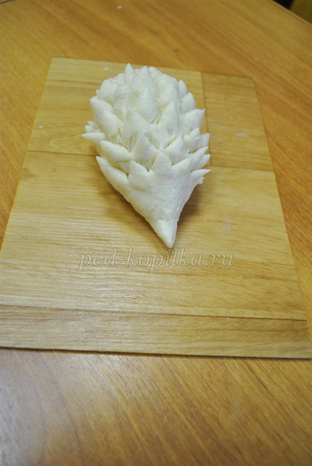 Осіння композиція з листя і солоного тіста своїми руками