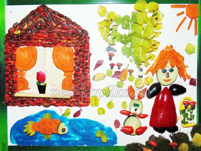 Осінні вироби з природного матеріалу в старшій групі Осінні вироби з природного матеріалу в старшій групі