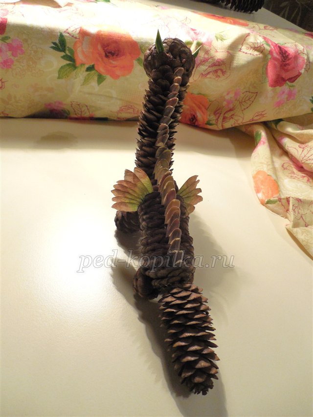 Вироби з шишок. Шишкозаврик. Майстер-клас