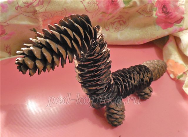 Вироби з шишок. Шишкозаврик. Майстер-клас