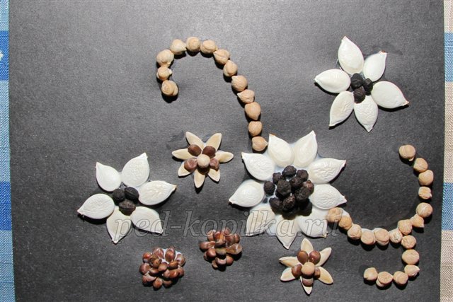 Вироби з природного матеріалу. Квіти з насіння. Майстер-клас Вироби з природного матеріалу. Квіти з насіння. Майстер-клас