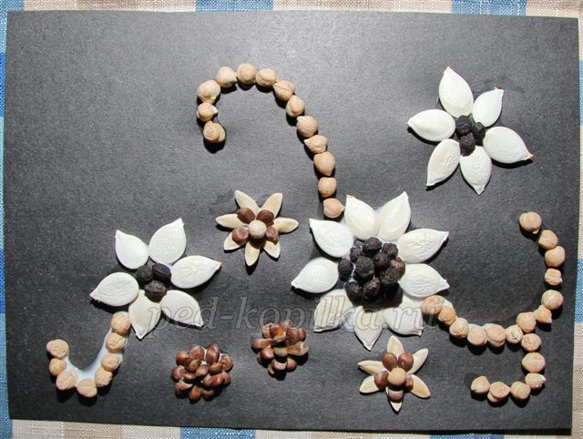 Вироби з природного матеріалу. Квіти з насіння. Майстер-клас Вироби з природного матеріалу. Квіти з насіння. Майстер-клас