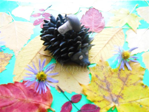 Осінні вироби з природного матеріалу. Їжачки Осінні вироби з природного матеріалу. Їжачки