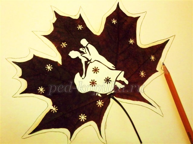 Ажурна аплікація на осінніх листках. Майстер-клас Ажурна аплікація на осінніх листках. Майстер-клас