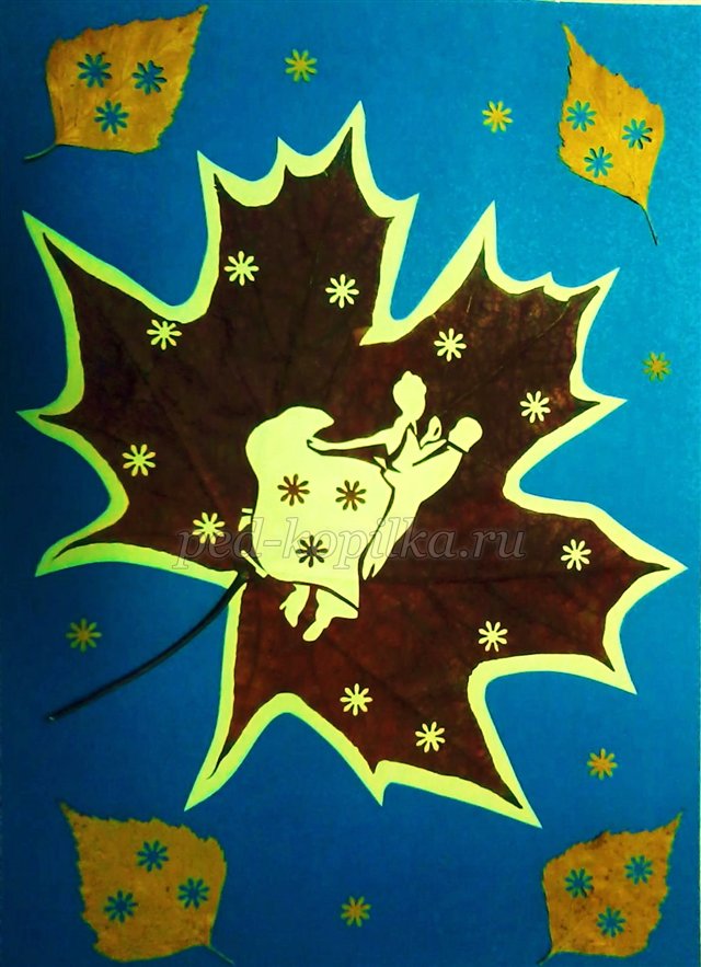 Ажурна аплікація на осінніх листках. Майстер-клас Ажурна аплікація на осінніх листках. Майстер-клас