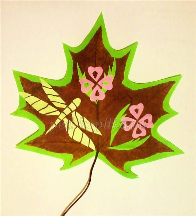 Ажурна аплікація на осінніх листках. Майстер-клас Ажурна аплікація на осінніх листках. Майстер-клас