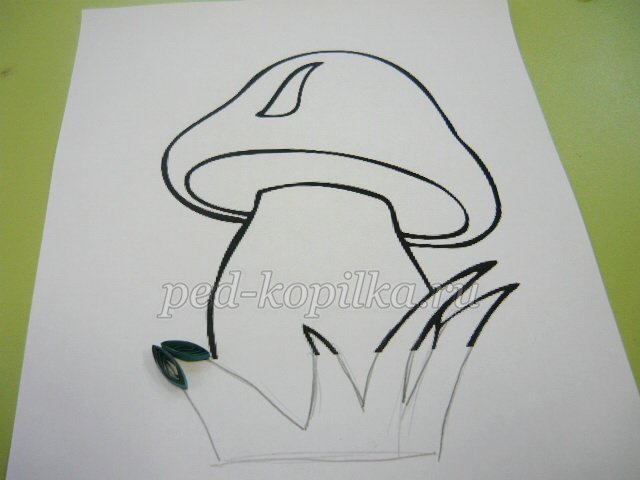 Гриби в техніці квіллінг. Майстер-клас