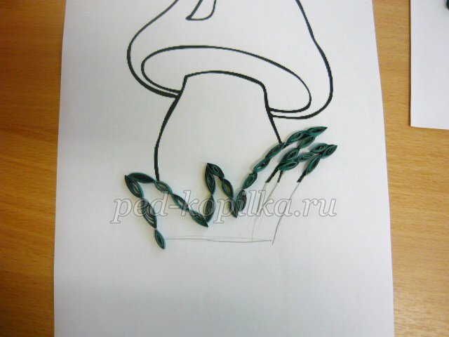 Гриби в техніці квіллінг. Майстер-клас