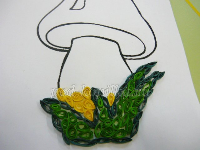 Гриби в техніці квіллінг. Майстер-клас