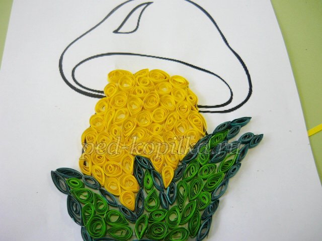 Гриби в техніці квіллінг. Майстер-клас