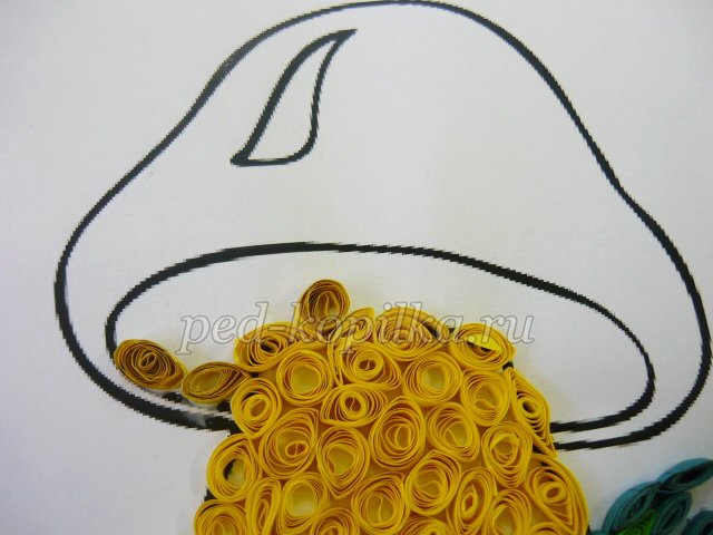 Гриби в техніці квіллінг. Майстер-клас