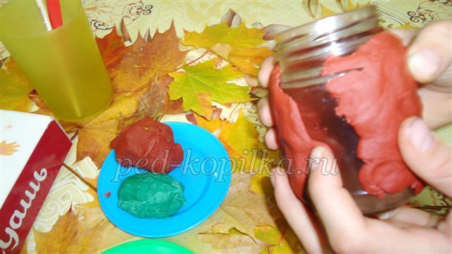 Осіння композиція з солоного тіста Осіння композиція з солоного тіста