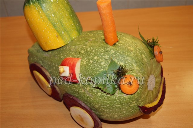 Осінні вироби своїми руками. Паровозик осені Осінні вироби своїми руками. Паровозик осені