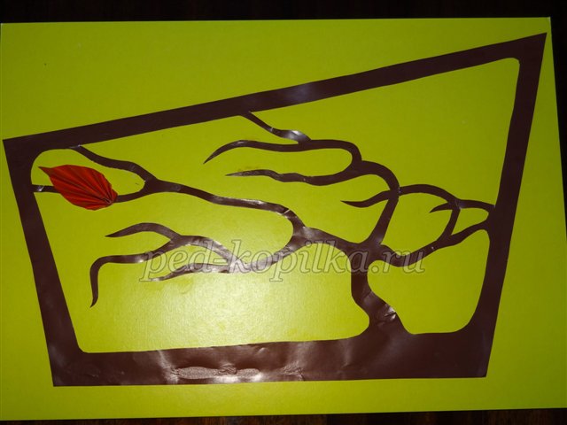 Осіння аплікація. Майстер-клас Осіння аплікація. Майстер-клас