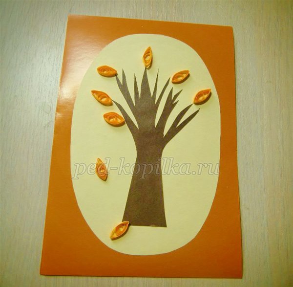 Аплікація на тему Осінь Аплікація на тему Осінь
