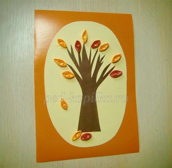 Аплікація на тему Осінь Аплікація на тему Осінь