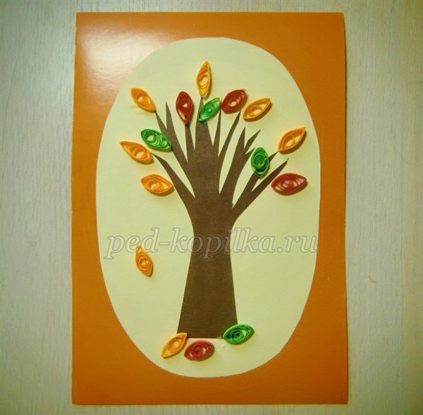 Аплікація на тему Осінь Аплікація на тему Осінь
