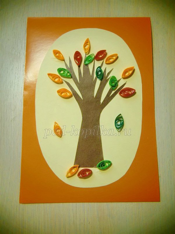 Аплікація на тему Осінь Аплікація на тему Осінь