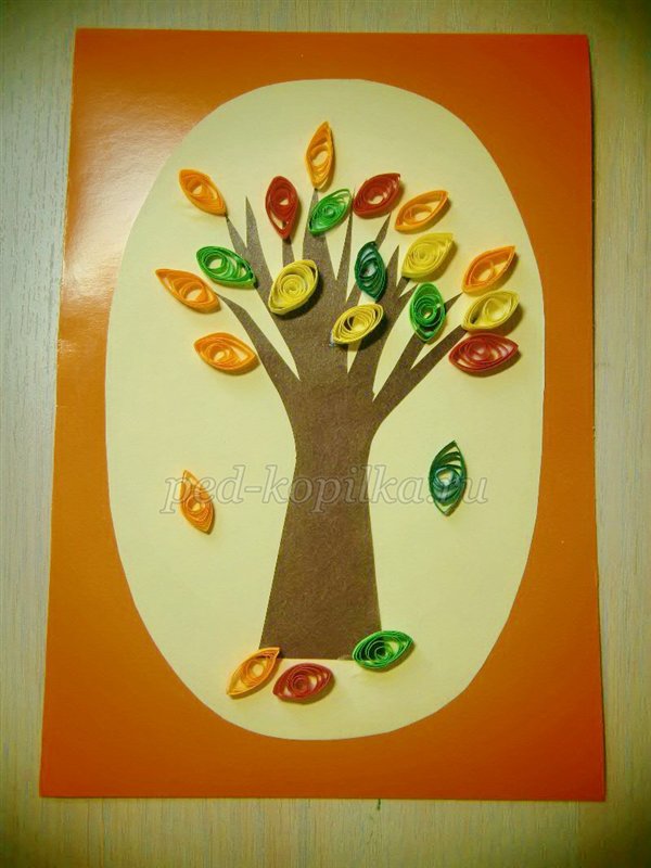 Аплікація на тему Осінь Аплікація на тему Осінь