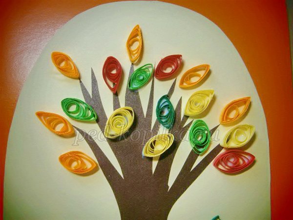 Аплікація на тему Осінь Аплікація на тему Осінь