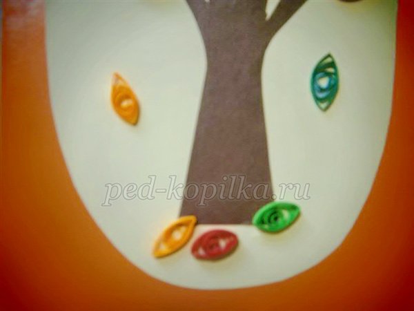 Аплікація на тему Осінь Аплікація на тему Осінь