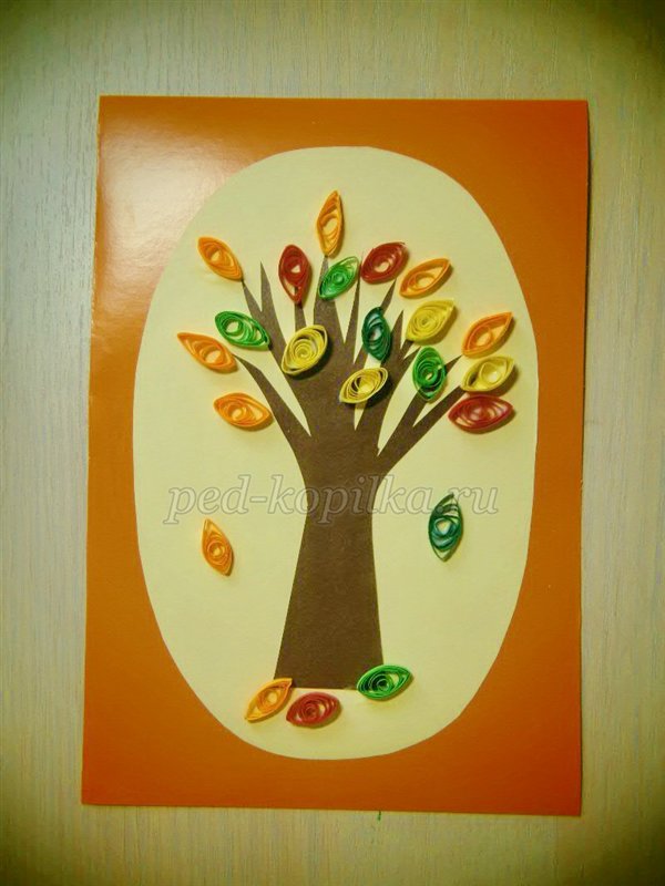 Аплікація на тему Осінь Аплікація на тему Осінь