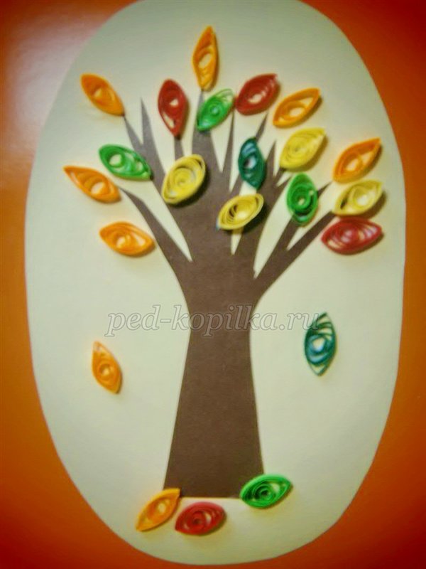 Аплікація на тему Осінь Аплікація на тему Осінь