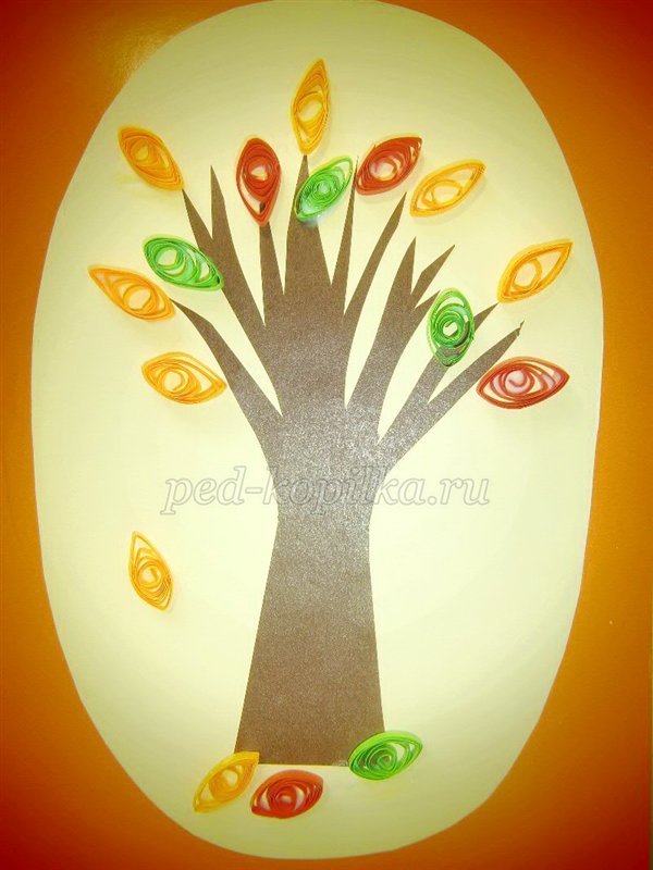 Аплікація на тему Осінь Аплікація на тему Осінь