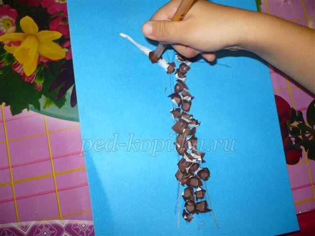 Аплікація на тему Осінь. Майстер-клас Аплікація на тему Осінь. Майстер-клас