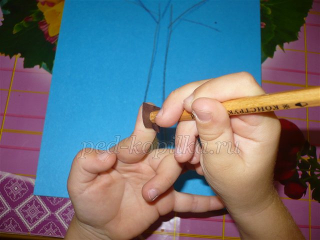 Аплікація на тему Осінь. Майстер-клас Аплікація на тему Осінь. Майстер-клас