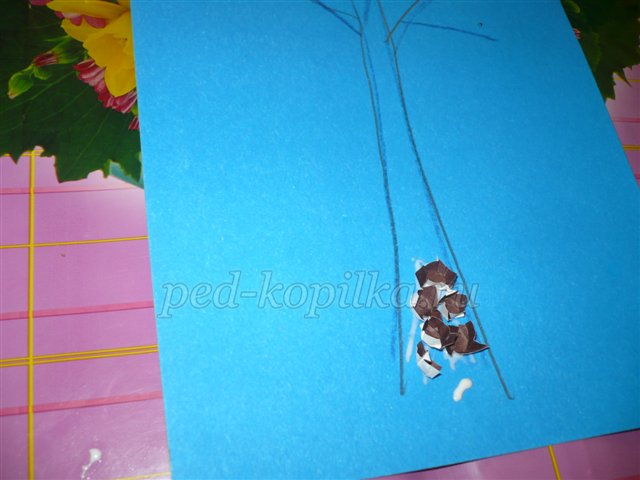 Аплікація на тему Осінь. Майстер-клас Аплікація на тему Осінь. Майстер-клас