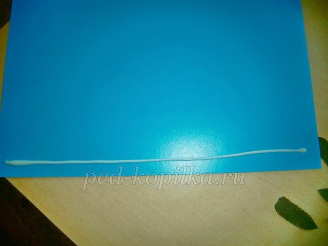 Аплікація з осіннього листя. Акваріум Аплікація з осіннього листя. Акваріум