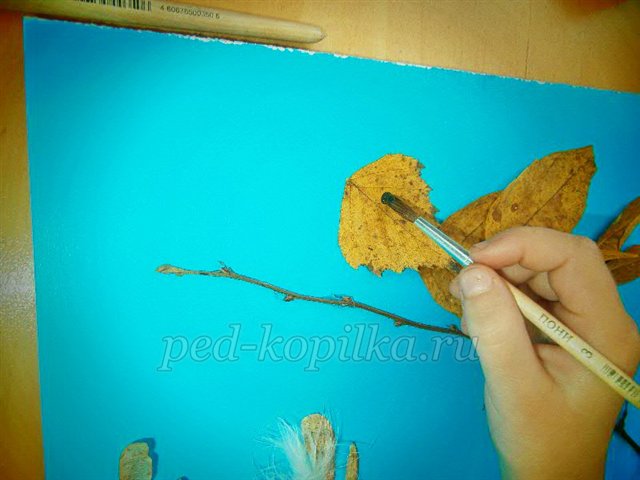 Майстер-клас із рукоділля «Аплікація з сухого листя. Пташка» Майстер-клас із рукоділля «Аплікація з сухого листя. Пташка»