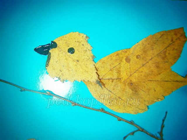 Майстер-клас із рукоділля «Аплікація з сухого листя. Пташка» Майстер-клас із рукоділля «Аплікація з сухого листя. Пташка»