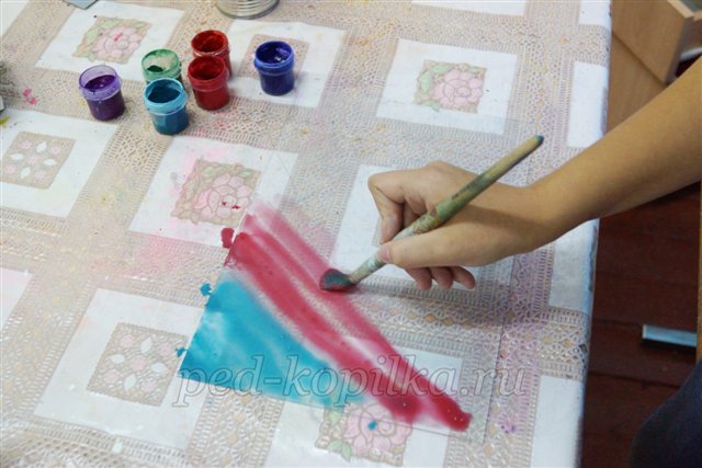 Техніка Монотипія. Декоративне панно Дівчина - Осінь Техніка Монотипія. Декоративне панно Дівчина - Осінь