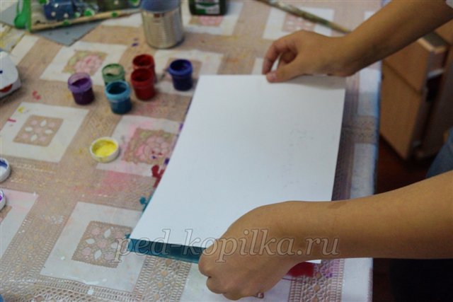 Техніка Монотипія. Декоративне панно Дівчина - Осінь Техніка Монотипія. Декоративне панно Дівчина - Осінь