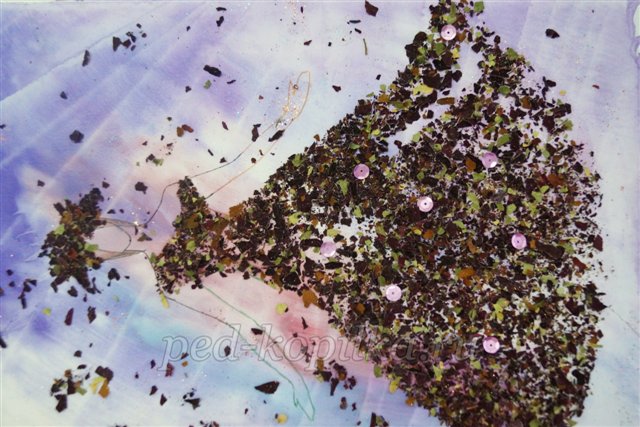 Техніка Монотипія. Декоративне панно Дівчина - Осінь Техніка Монотипія. Декоративне панно Дівчина - Осінь