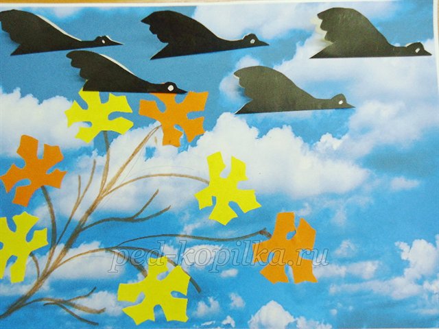 Аплікація на тему Осінь Аплікація на тему Осінь