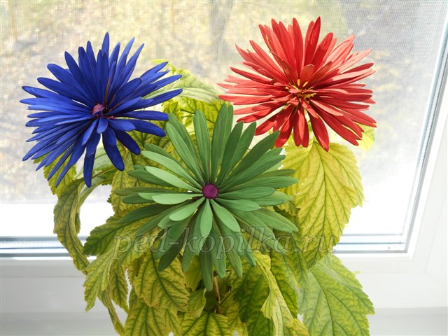 Поробка з природного матеріалу Букет жоржин Поробка з природного матеріалу Букет жоржин