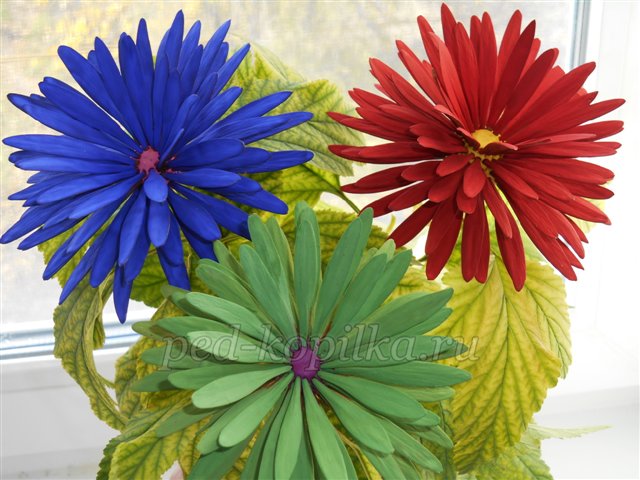 Поробка з природного матеріалу Букет жоржин