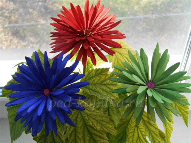 Поробка з природного матеріалу Букет жоржин