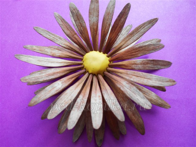 Поробка з природного матеріалу Букет жоржин Поробка з природного матеріалу Букет жоржин