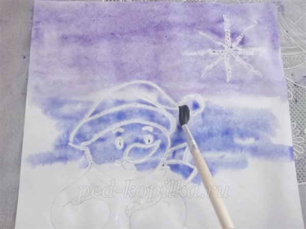 Майстер-клас з малювання. Сніговик Майстер-клас з малювання. Сніговик