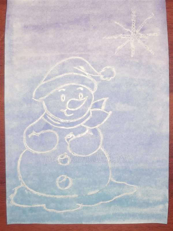 Майстер-клас з малювання. Сніговик Майстер-клас з малювання. Сніговик