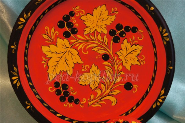 Хохлома. Розпис тарілки. Майстер-клас Хохлома. Розпис тарілки. Майстер-клас