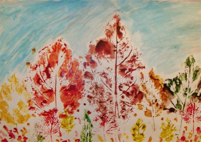 Урок малювання на тему Осінь Урок малювання на тему Осінь