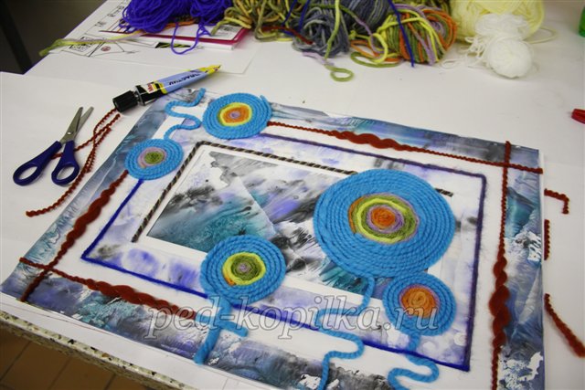 Зимовий колаж своїми руками. Майстер-клас Зимовий колаж своїми руками. Майстер-клас